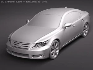 Lexus LS 600h 2010 3D Model