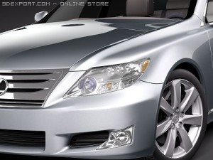 Lexus LS 600h 2010 Modelo 3D