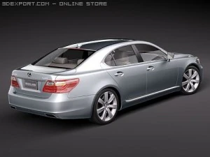 Lexus LS 600h 2010 3D Model