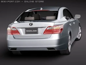 Lexus LS 600h 2010 3D Model
