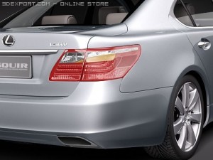 Lexus LS 600h 2010 Modelo 3D