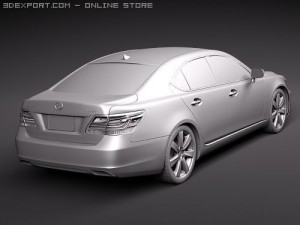 Lexus LS 600h 2010 Modelo 3D