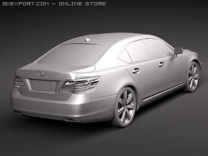 Lexus LS 600h 2010 3D Model