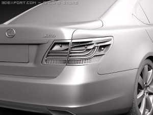 Lexus LS 600h 2010 Modelo 3D