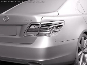 Lexus LS 600h 2010 3D Model