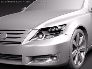 Lexus LS 600h 2010 Modelo 3D