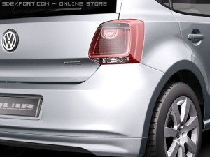 Volkswagen Polo BlueMotion 2010 3D Модель