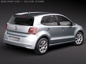 Volkswagen Polo BlueMotion 2010 3D Модель