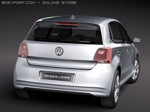 Volkswagen Polo BlueMotion 2010 3D Модель
