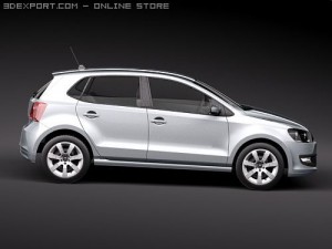 Volkswagen Polo BlueMotion 2010 3D Модель