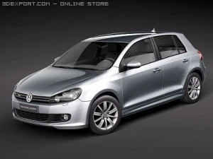 Volkswagen Golf VI BlueMotion 2010 3D Modell