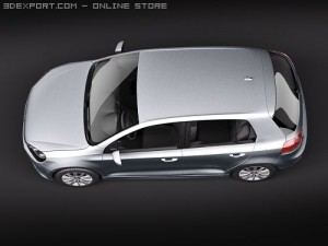 Volkswagen Golf VI BlueMotion 2010 3D-Modell
