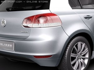 Volkswagen Golf VI BlueMotion 2010 3D-Modell