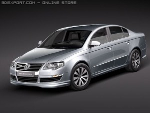 Volkswagen Passat B6 BlueMotion 3D Model