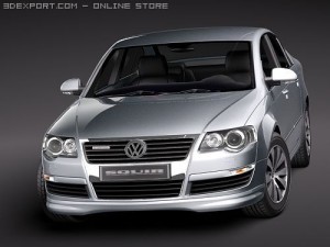 Volkswagen Passat B6 BlueMotion 3D Model