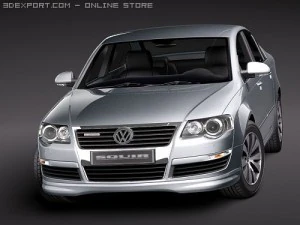Volkswagen Passat B6 BlueMotion 3D Model