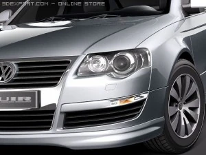 Volkswagen Passat B6 BlueMotion 3D Model