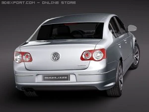 Volkswagen Passat B6 BlueMotion 3D Model
