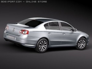 Volkswagen Passat B6 BlueMotion 3D Model
