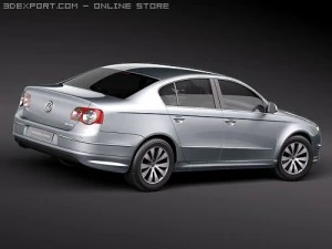 Volkswagen Passat B6 BlueMotion 3D Model