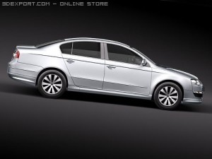 Volkswagen Passat B6 BlueMotion 3D Model