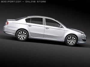 Volkswagen Passat B6 BlueMotion 3D Model