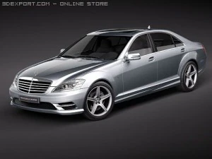 Mercedes-Benz S-class AMG 2010 р.в 3D Модель
