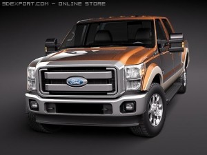 F-250 Super Duty Truck 2011 Model 3D