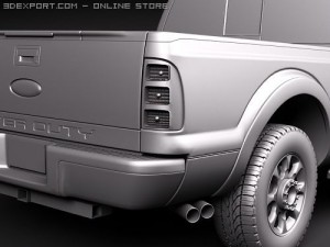 F-250 Super Duty Truck 2011 Model 3D