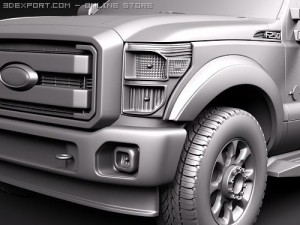 F-250 Super Duty Truck 2011 Model 3D
