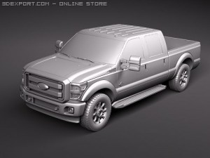 F-250 Super Duty Truck 2011 Model 3D
