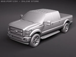 F-250 Super Duty Truck 2011 3D Model