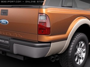 F-250 Super Duty Truck 2011 Model 3D