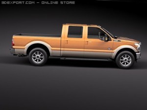 F-250 Super Duty Truck 2011 Model 3D