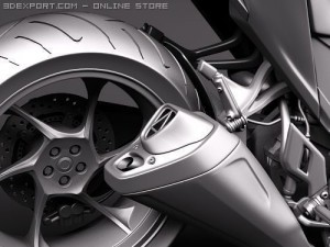 Honda VFR1200 2010 3D Model