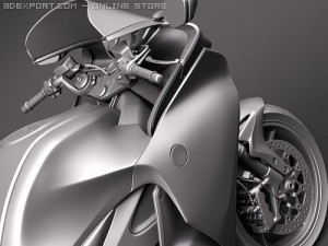 Honda VFR1200 2010 3D Model