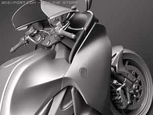 Honda VFR1200 2010 3D Model