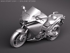 Honda VFR1200 2010 3D Model