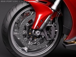 Honda VFR1200 2010 3D Model