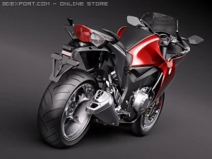Honda VFR1200 2010 3D Model