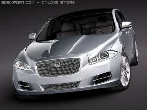 Jaguar XJ 2010 3D Model