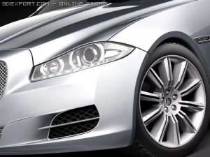 Jaguar XJ 2010 3D Model