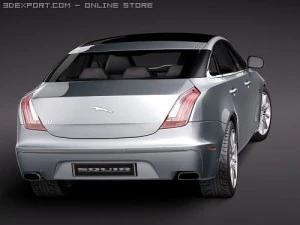 Jaguar XJ 2010 3D Model