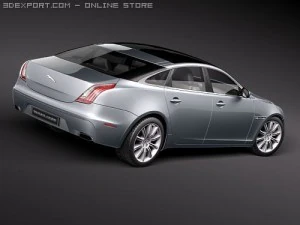 Jaguar XJ 2010 3D Model