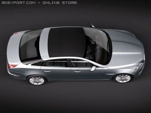 Jaguar XJ 2010 3D Model