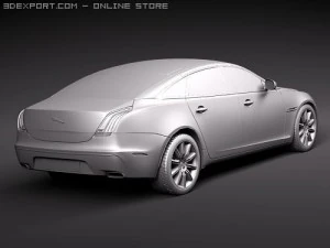 Jaguar XJ 2010 3D Model