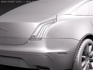 Jaguar XJ 2010 3D Model