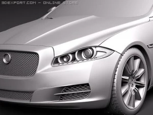 Jaguar XJ 2010 3D Model