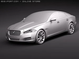 Jaguar XJ 2010 3D Model