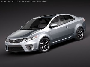 Kia Forte Cerato Koup 2010 3D Model